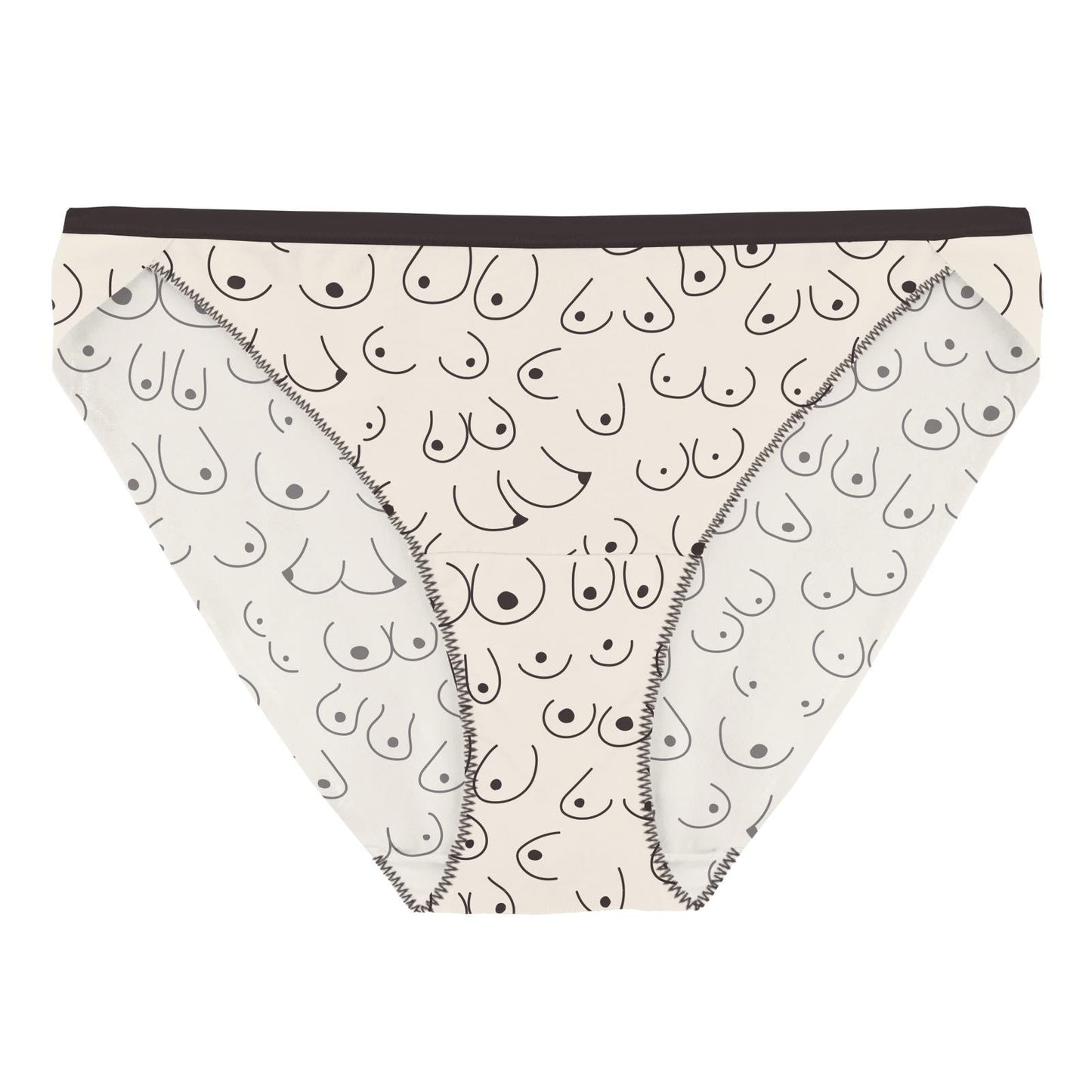 Women's Print Bikini Brief in Breast Cancer Awareness