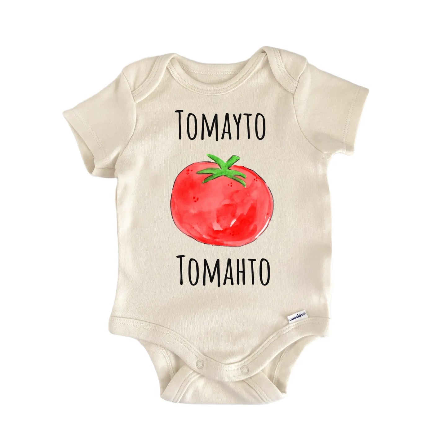Tomato Fruit Italian Vegan Newborn Gift Baby Bodysuit