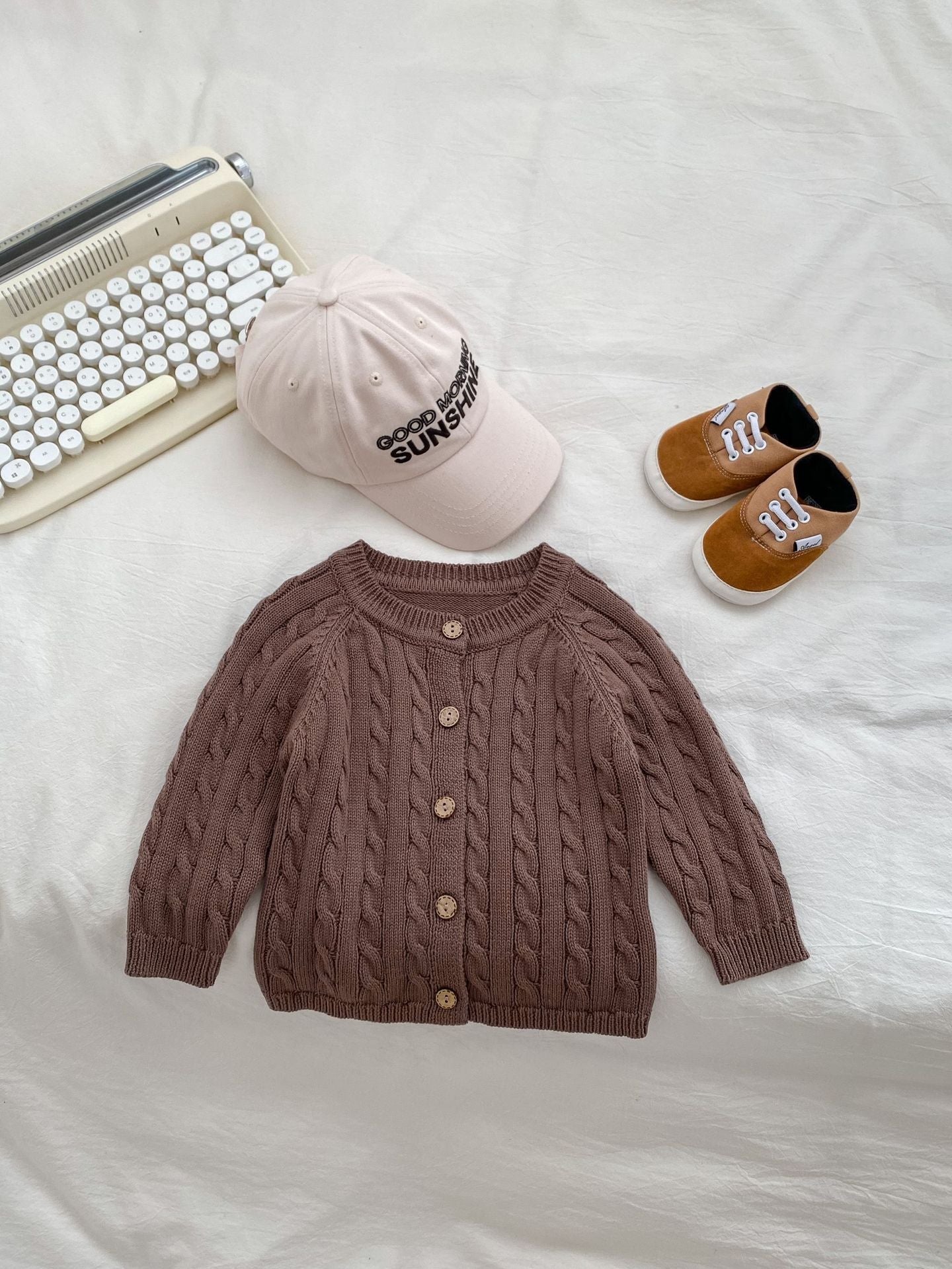 Handmade Twist Baby Jumpsuit Knitted