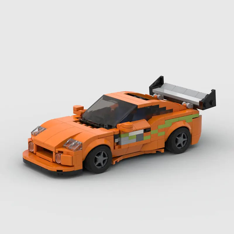 MOC Fast & Furious1 Supra sports car Vehicle Speed Champion Racer Building Blocks Brick Creative Garage Toys for Boys Gifts - # BOT&G53710001