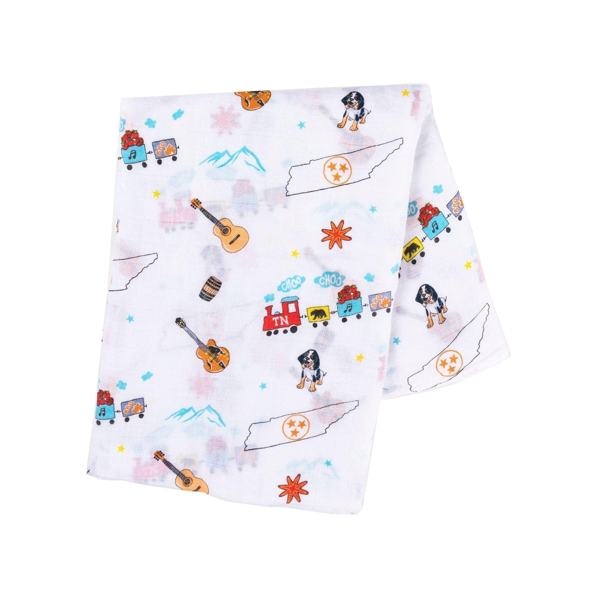 Tennessee Baby Gift Set: Muslin Swaddle & Bib | Organic Cotton