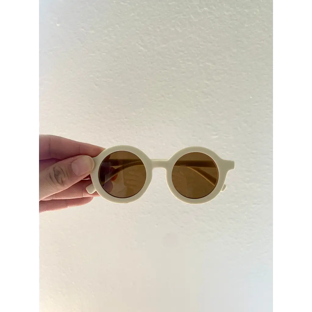 Toddler/Baby Round Retro Sunglasses, UV400 | Sky Blue