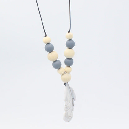 Baby Soothing Teether Protects Safety Baby Teether Necklace