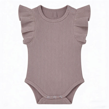 Baby Romper Knitted Ribbed Infant Onesie