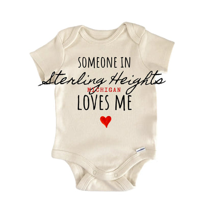 Sterling Heights Michigan Baby Gift Baby Bodysuit