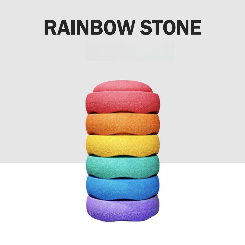 Rainbow River Crossing Stone Children's Balance Training Puzzle Toy