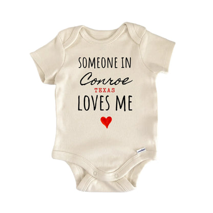 Conroe Texas Baby Gift Baby Bodysuit
