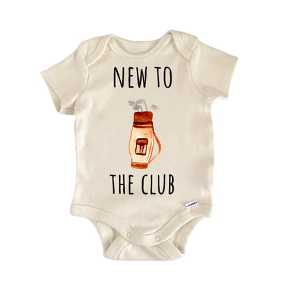 New To The Club Golf Course Newborn Gift Baby Bodysuit