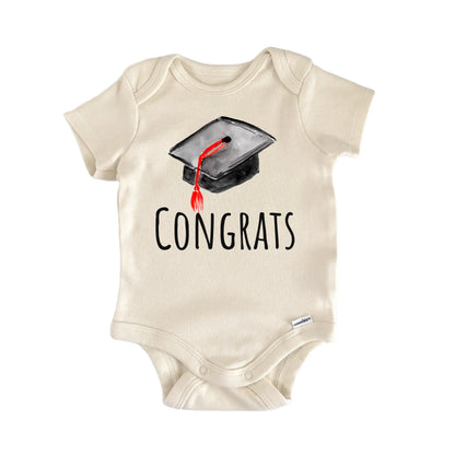 Congrats Graduation School College Baby Gift Baby Bodysuit