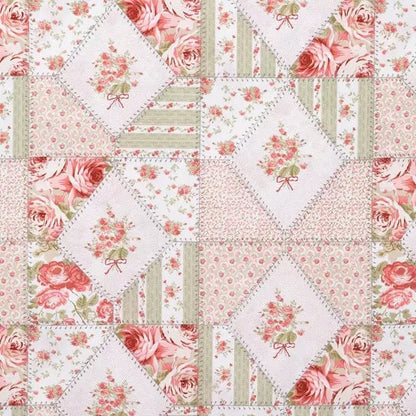Pink Patchwork Ruffle Nursing Pillow Cover