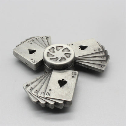 Poker Fingertip Gyro Metal Flush Toy