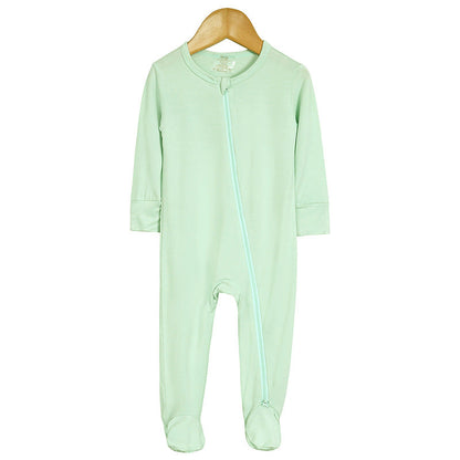 Bamboo Fiber Long-sleeve One-piece Loungewear Romper