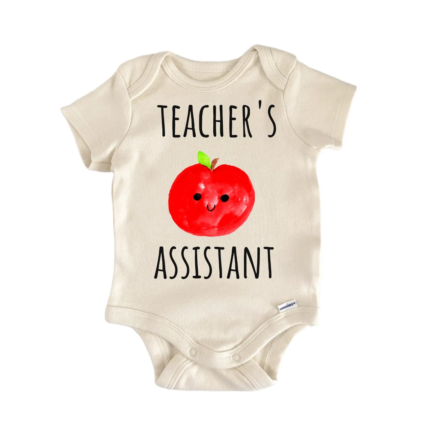 Teacher Assistant School Apple Newborn Gift Baby Bodysuit