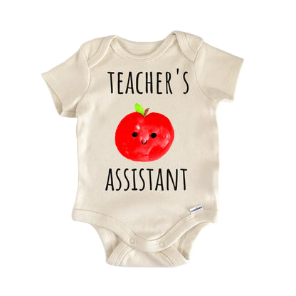 Teacher Assistant School Apple Newborn Gift Baby Bodysuit