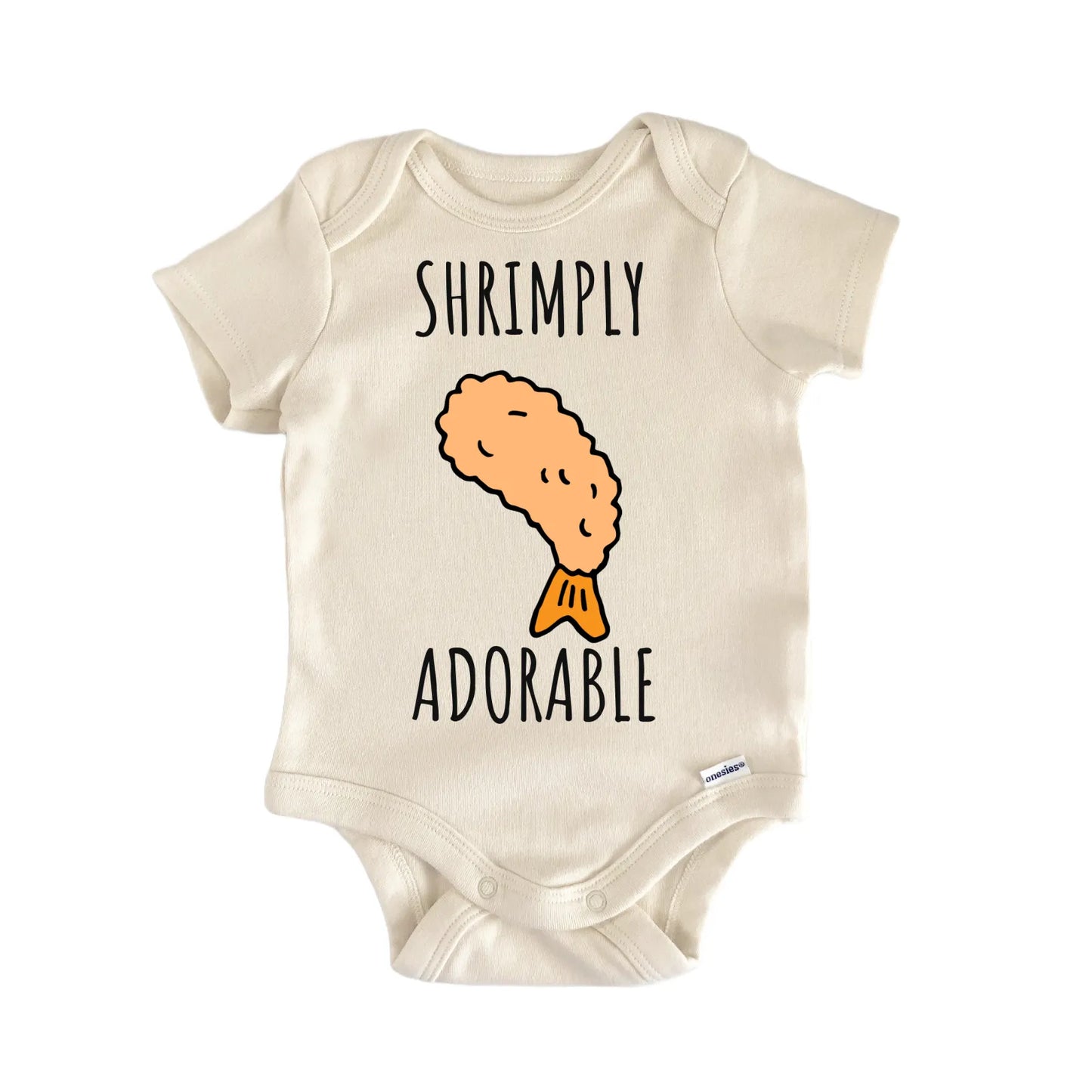 Fried Shrimp Seafood Shrimply Baby Gift Baby Bodysuit