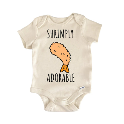 Fried Shrimp Seafood Shrimply Baby Gift Baby Bodysuit