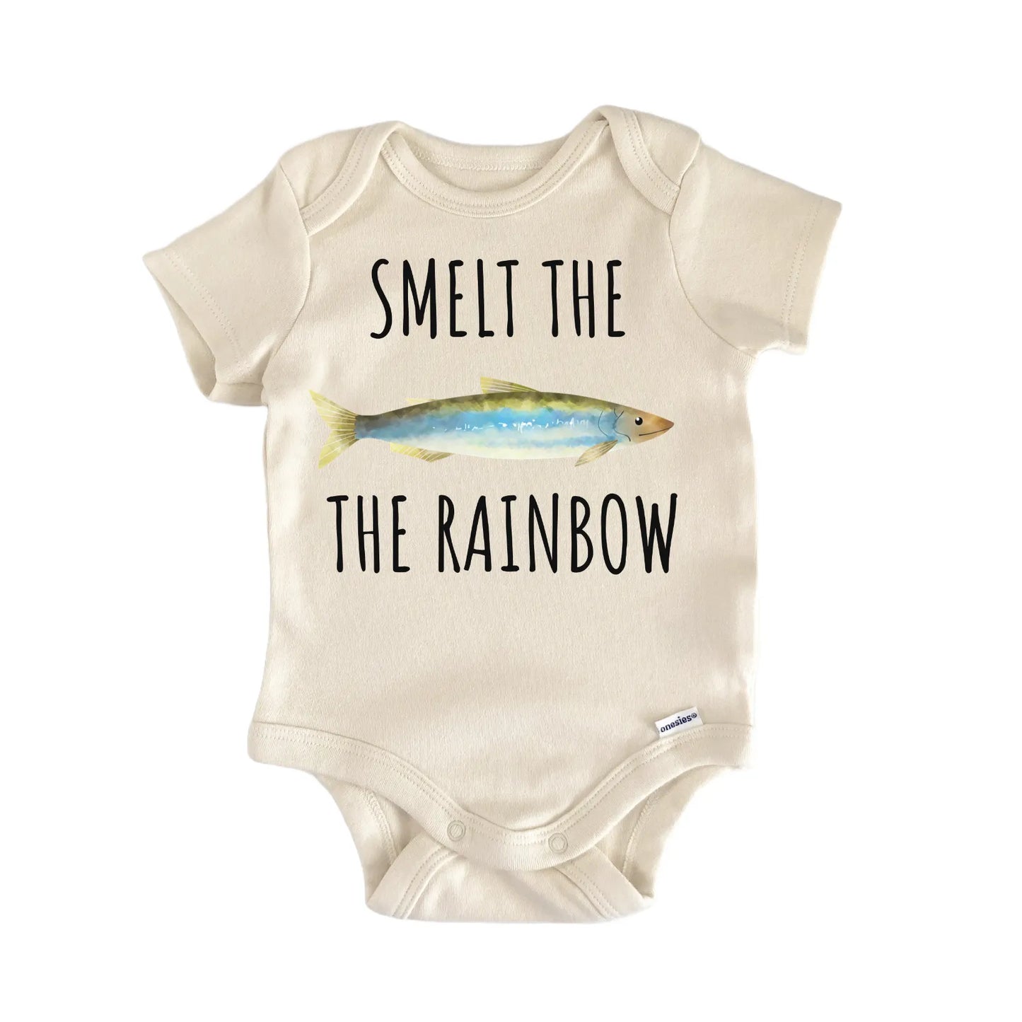 Rainbow Smelt Fish Freshwater Fishing Baby Gift Baby Bodysuit