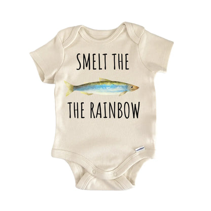 Rainbow Smelt Fish Freshwater Fishing Baby Gift Baby Bodysuit