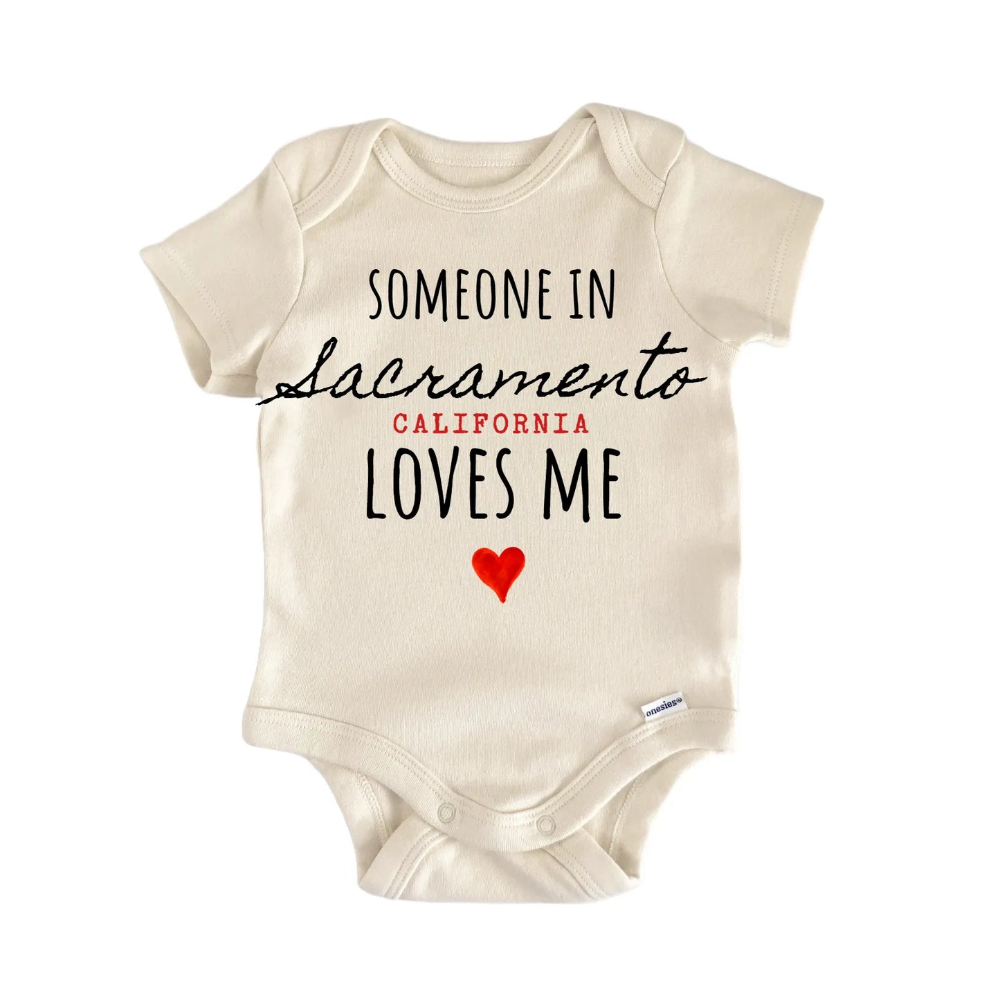 Sacramento California Baby Gift Baby Bodysuit