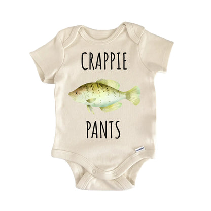 White Crappie Pumpkinseed Fish Freshwater Fishing Baby Gift Baby Bodysuit