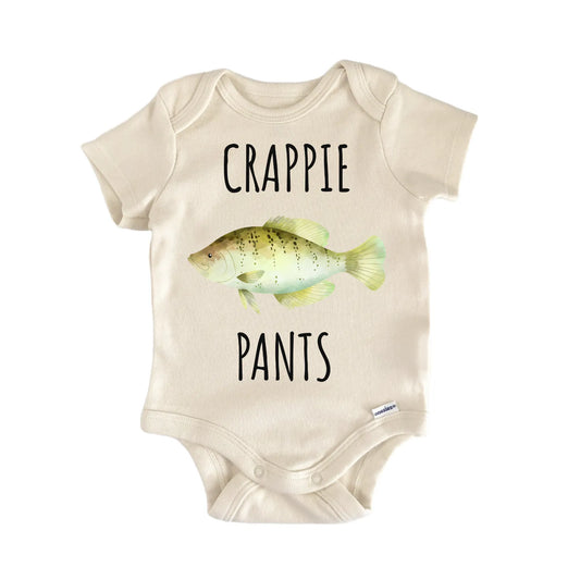 White Crappie Pumpkinseed Fish Freshwater Fishing Baby Gift Baby Bodysuit