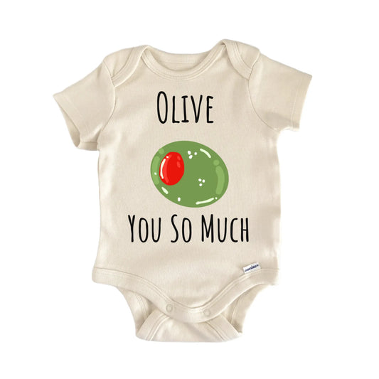 Olive You Vegetable Martini Baby Gift Baby Bodysuit