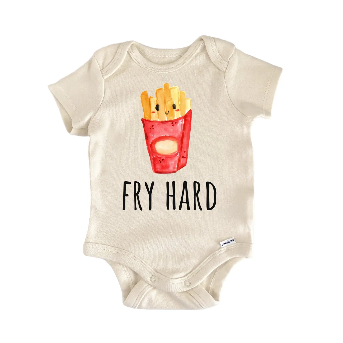 Fry Hard French Fries Fast Food Baby Gift Baby Bodysuit