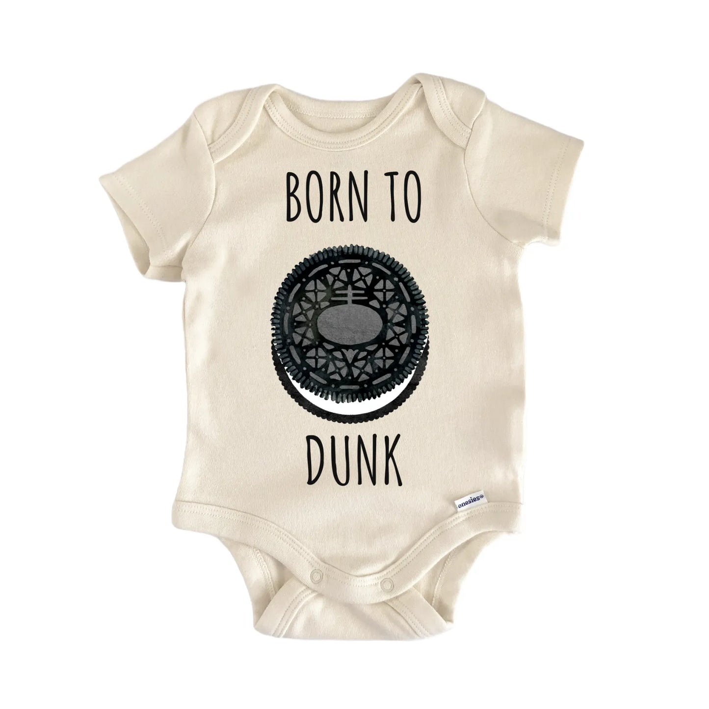Born To Dunk Cookie Sandwich Baby Gift Baby Bodysuit