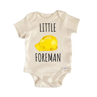 Little Foreman Construction Hardhat Baby Gift Baby Bodysuit