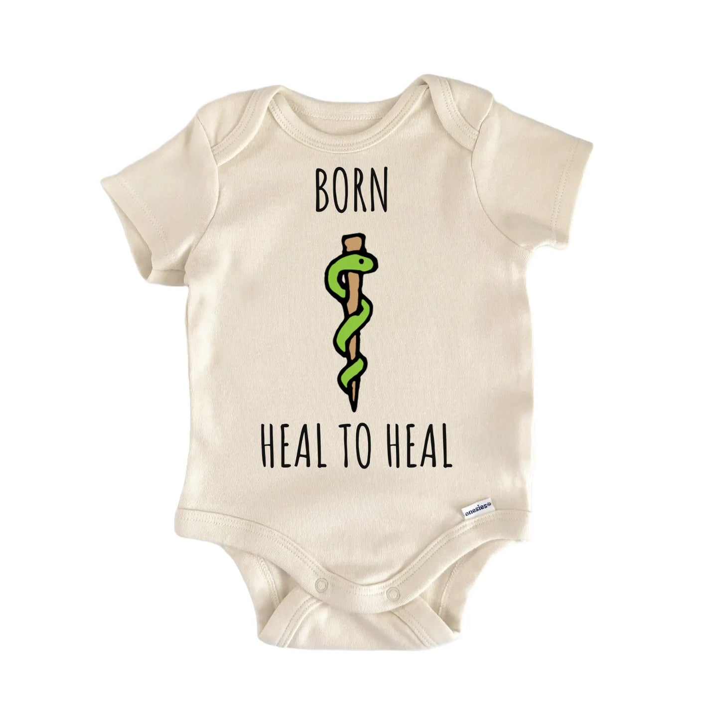 Rod of Asclepius Healer Medic Physician Infant Gift Baby Bodysuit