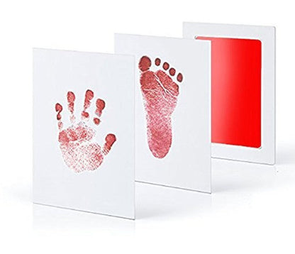 Baby hands and feet with oil