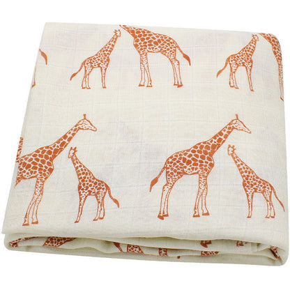 Organic cotton cloth baby swaddled baby blanket