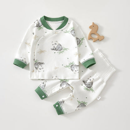 Baby Set Spring Autumn High-Waisted Pure Cotton Class A Set