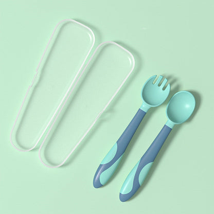 Baby Training Fork Spoon Twist Spoon Children's Tableware Set