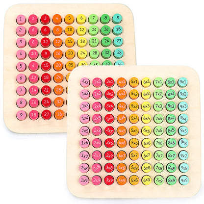 Wooden multiplication formula table teaching aids