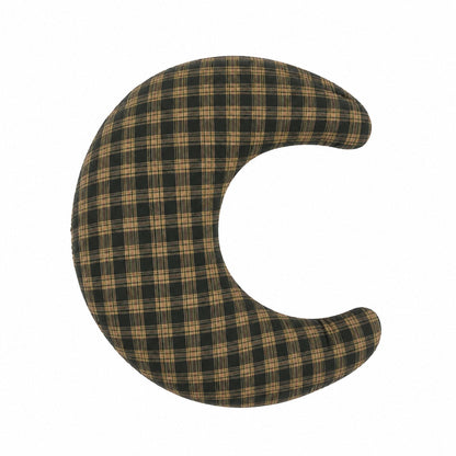 Beige Gingham Ruffle Nursing Pillow Cover