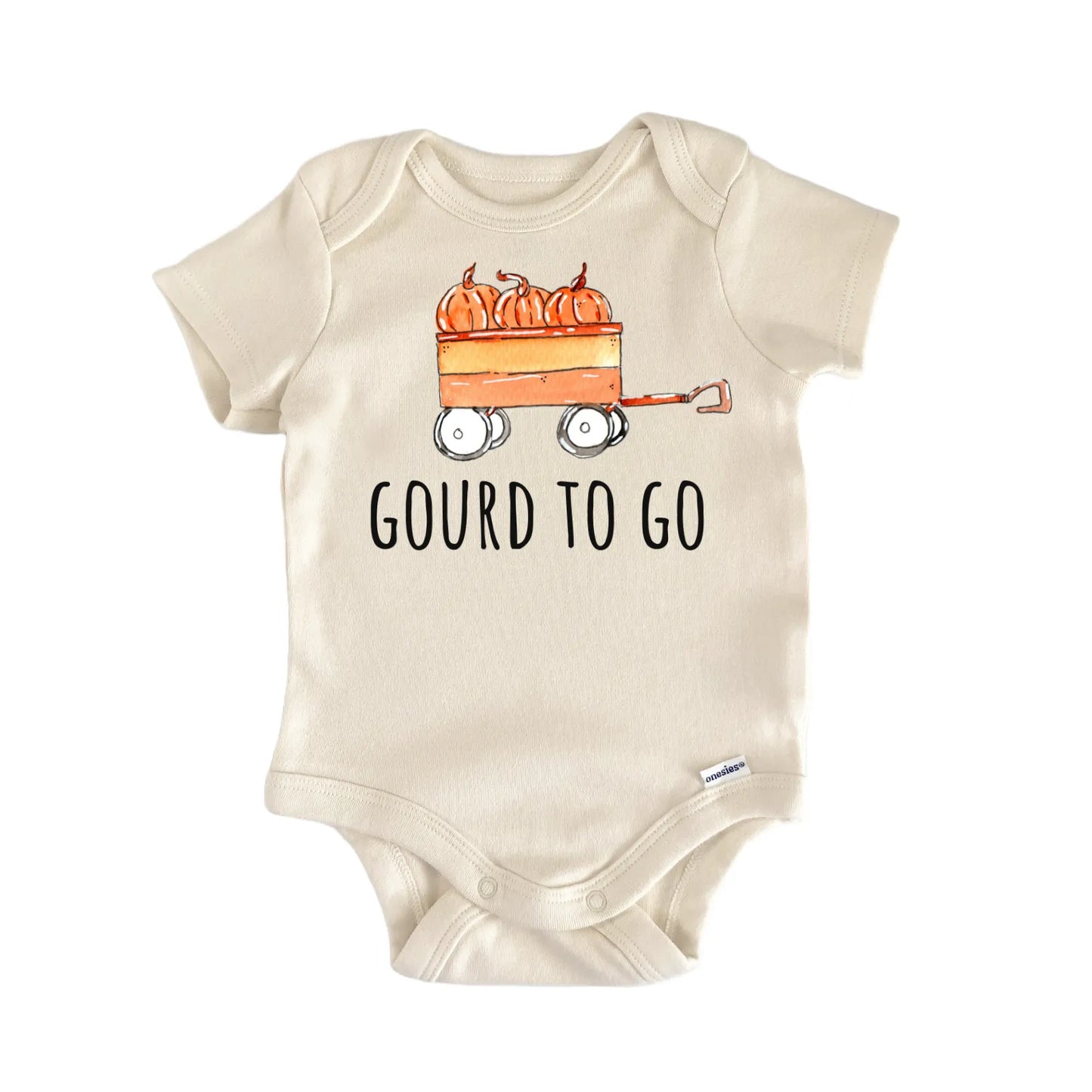 Pumpkin Cart Gourd To Go Fall Infant Gift Baby Bodysuit