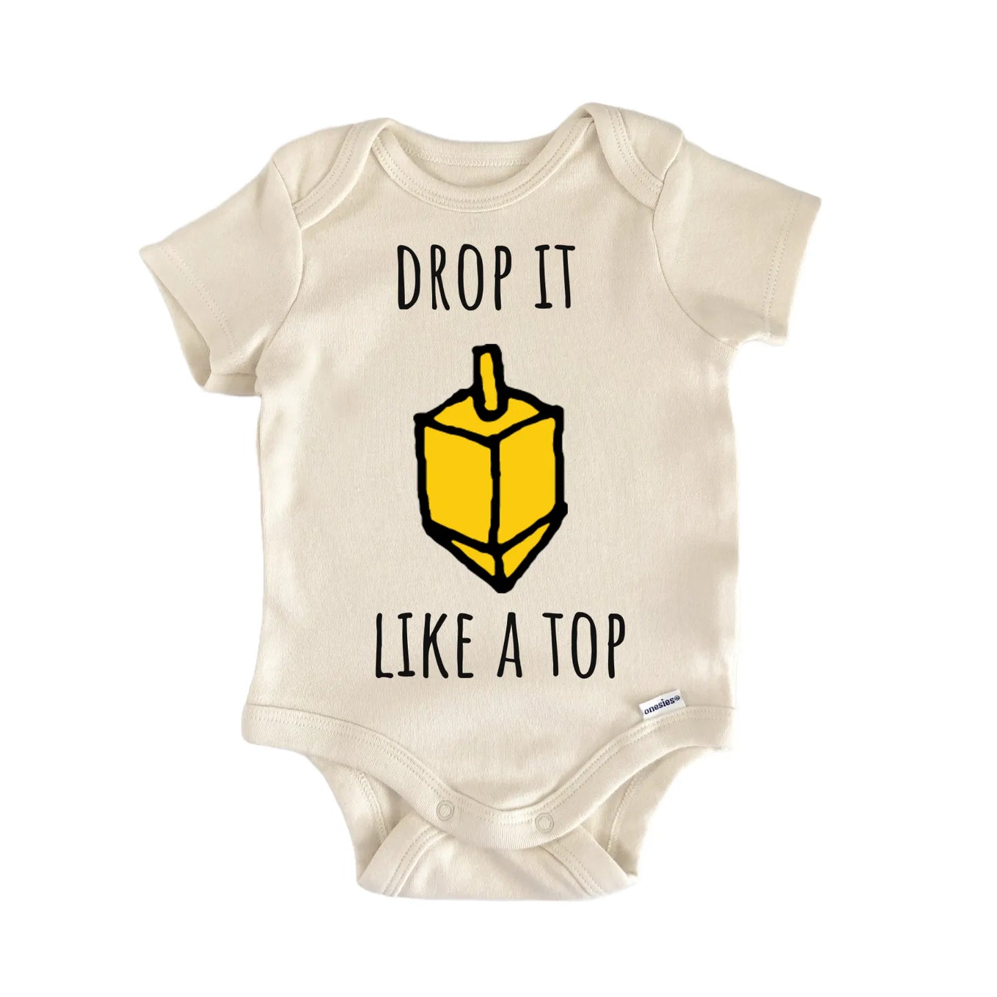 Dreidel Hanukkah Toy Jewish Baby Gift Baby Bodysuit