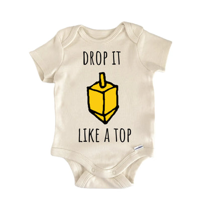 Dreidel Hanukkah Toy Jewish Baby Gift Baby Bodysuit
