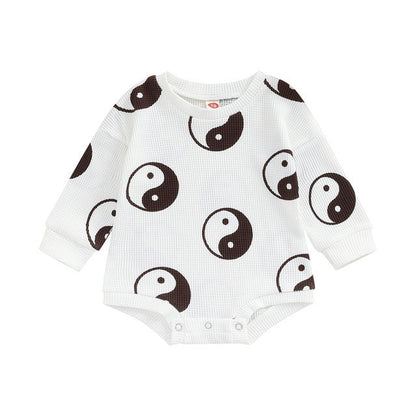 Baby One-piece Suit Knitted Long Sleeve