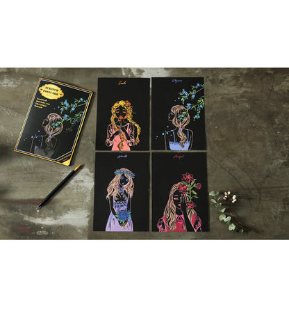 Scratch painting set creative birthday gift