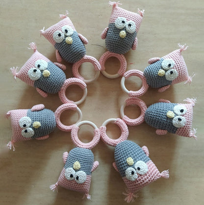Wooden baby teether