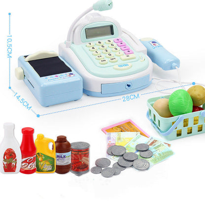 Simulation supermarket cash register set