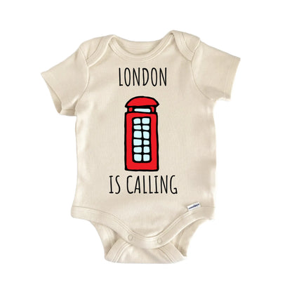 London Is Calling England Phone Baby Gift Baby Bodysuit