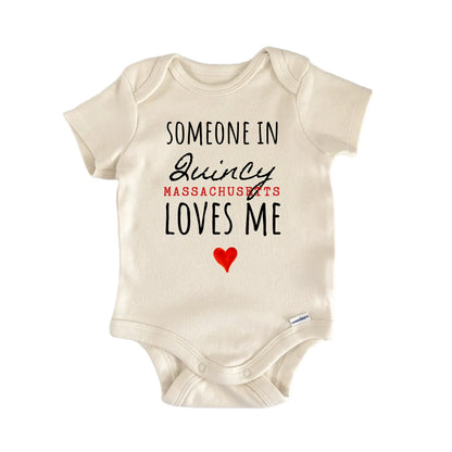 Quincy Massachusetts Baby Gift Baby Bodysuit