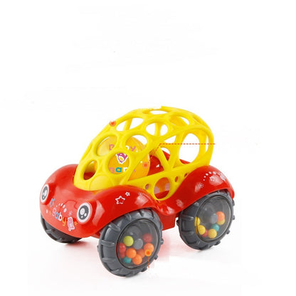 Bobo Car Baby Bell Grip Soft Toy Baby Teether Hand Catch Ball