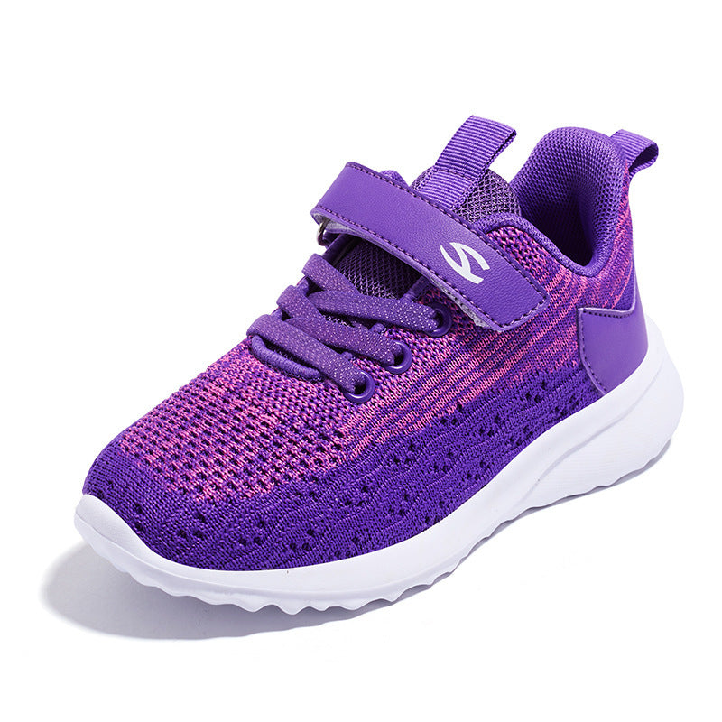 New Children'S Sports Shoes Flying Woven Boys Casual Breathable Shoes Girls