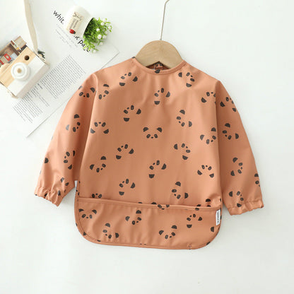 Children's waterproof anti-clothing bib baby eating bib super soft waterproof baby meal pocket anti-dirty feeding