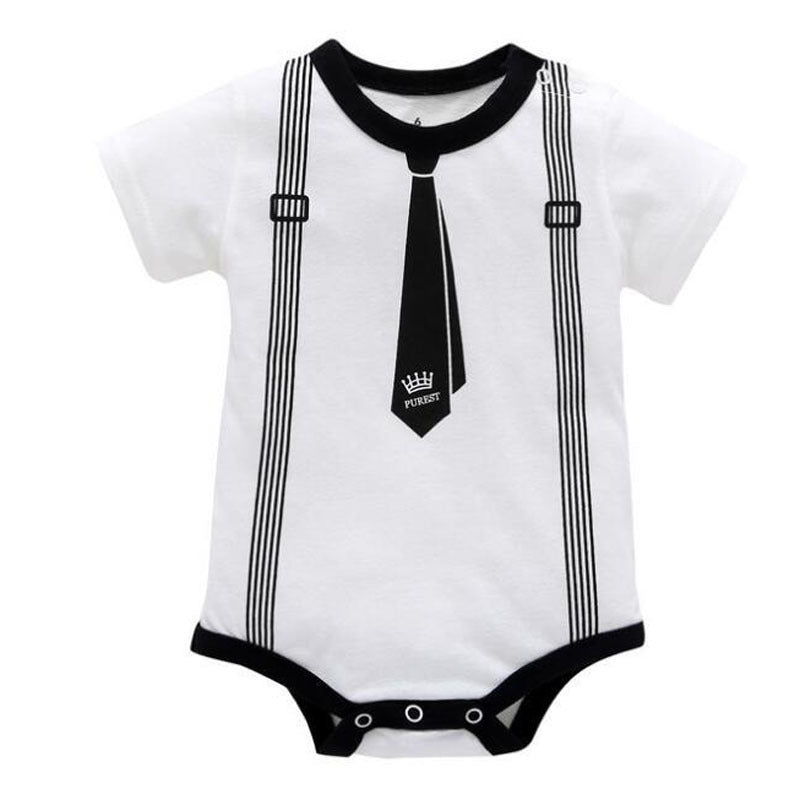 Summer Baby'S Clothing Triangle Khaki Jumpsuit Jumpsuit Climbing Suit Cotton Pattern