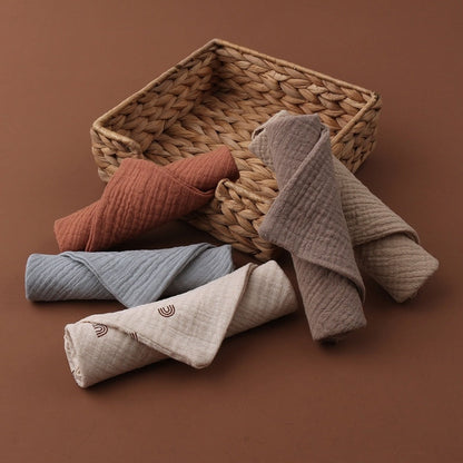 Baby Four-Layer Gauze Cotton Small Square Towel Saliva Towel Face Towel